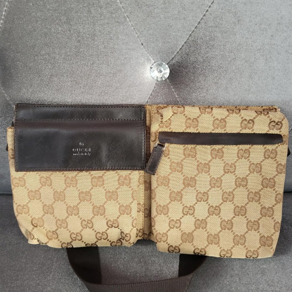 Gucci Gucci Monogram Canvas Belt Bag